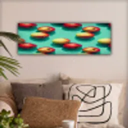 Appels - Water - Turquoise canvas 2cm klein 828 -sfeer1