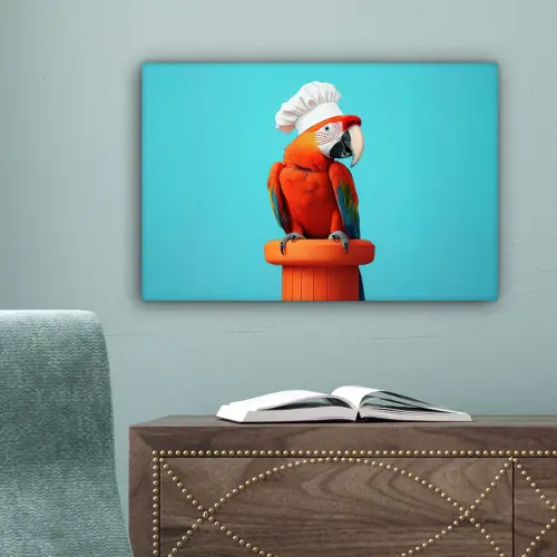 Ara - Koksmuts - Sokkel - Grappig canvas 2cm klein -sfeer4