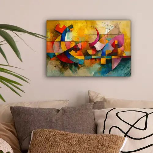 Kunst - Abstract - Modern canvas 2cm klein -sfeer1