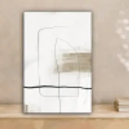 Kunst - Verf - Zwart - Wit canvas 2cm klein -sfeer1