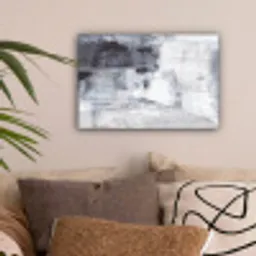 Kunst - Verf - Wit - Zwart - Grijs canvas 2cm klein -sfeer1