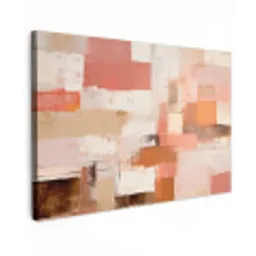 Kunst - Roze - Abstract canvas 2cm klein -z3d