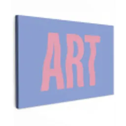 Art - Roze - Blauw canvas 2cm klein -z3d