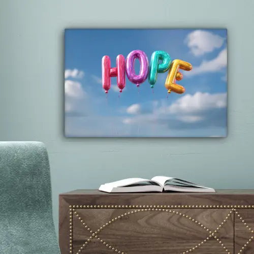 Ballonen - Lucht - Hope canvas 2cm klein -sfeer4