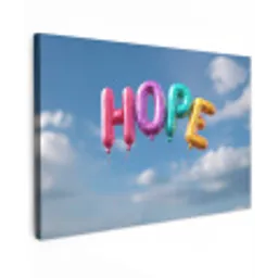 Ballonen - Lucht - Hope canvas 2cm klein -z3d