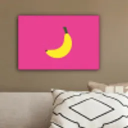 Banaan - Geel - Fruit canvas 2cm klein -sfeer3