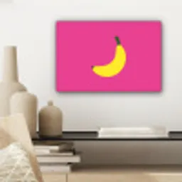 Banaan - Geel - Fruit canvas 2cm klein -sfeer6