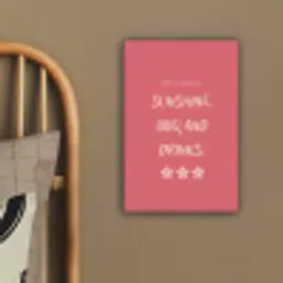 BBQ - Quote - Roze - Zomer canvas 2cm klein -sfeer3