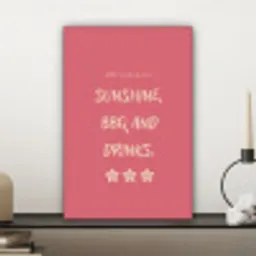 BBQ - Quote - Roze - Zomer canvas 2cm klein -sfeer6