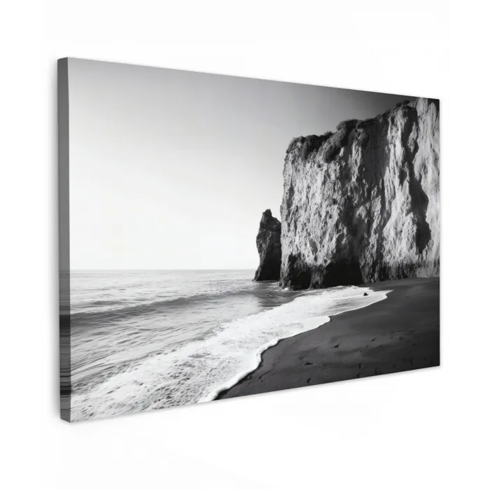 Strand - Klif - Golven - Voetstappen canvas 2cm klein -z3d