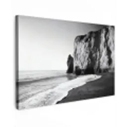Strand - Klif - Golven - Voetstappen canvas 2cm klein -z3d