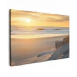 Strand - Duinen - Zonsondergang canvas 2cm klein -z3d