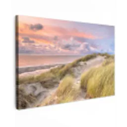 Strand - Zee - Duin - Zonsondergang canvas 2cm klein -z3d