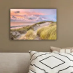 Strand - Zee - Duin - Zonsondergang canvas 2cm klein -sfeer3