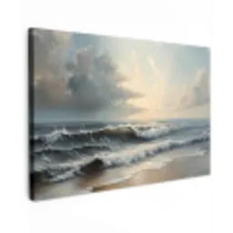 Strand - Zee - Zonsondergang canvas 2cm klein -z3d