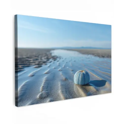 Strand - Schild - Water - Blauw canvas 2cm klein -z3d