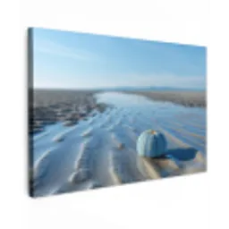 Strand - Schild - Water - Blauw canvas 2cm klein -z3d