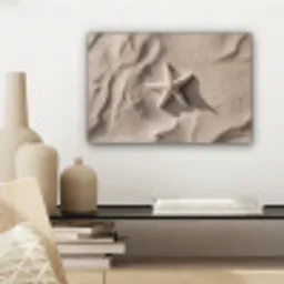 Strand - Zeester - Zand - Beige canvas 2cm klein -sfeer6