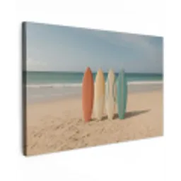 Strand - Surfbord - Pastel canvas 2cm klein -z3d