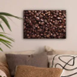 Bonen - Close-up - Donkerbruin canvas 2cm klein -sfeer1