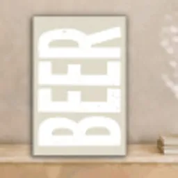 Beer - Japandi - Beige - Decoratie canvas 2cm klein -sfeer1