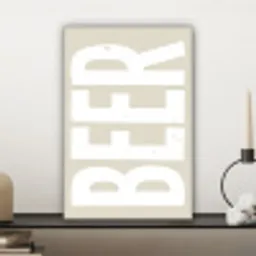 Beer - Japandi - Beige - Decoratie canvas 2cm klein -sfeer6