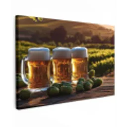 Bier - Hop - Landschap canvas 2cm klein -z3d