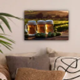 Bier - Hop - Landschap canvas 2cm klein -sfeer1