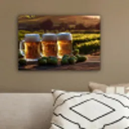Bier - Hop - Landschap canvas 2cm klein -sfeer3