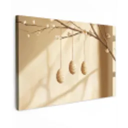 Beige - Paastak - Eieren canvas 2cm klein -z3d