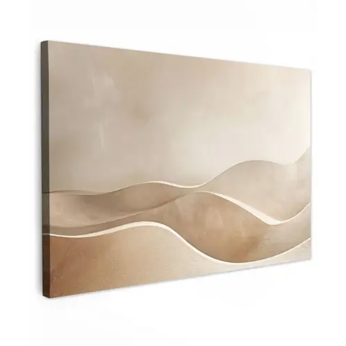 Beige - Heuvels - Patroon canvas 2cm klein -z3d