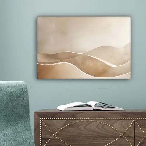 Beige - Heuvels - Patroon canvas 2cm klein -sfeer4