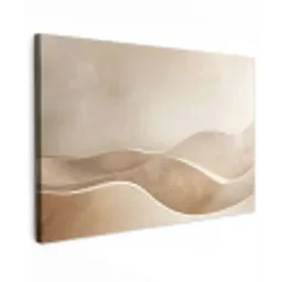Beige - Heuvels - Patroon canvas 2cm klein -z3d