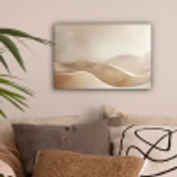 Beige - Heuvels - Patroon canvas 2cm klein -sfeer1