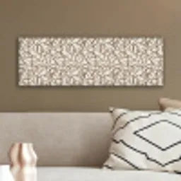 Beige - Lijnen - Donkerbruin canvas 2cm klein 828 -sfeer3
