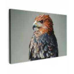 Vogel - Realistisch - Veren - Bruin canvas 2cm klein -z3d