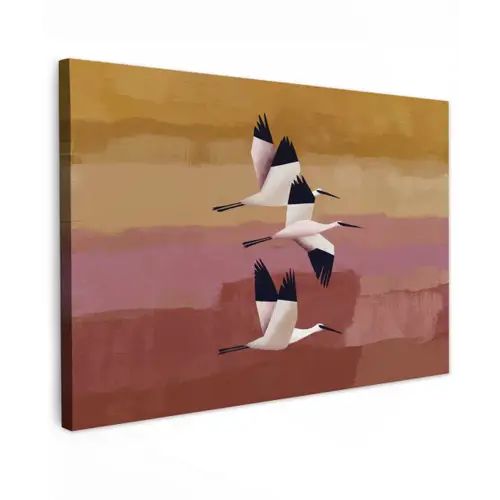 Vogels - Snavel - Abstract canvas 2cm klein -z3d
