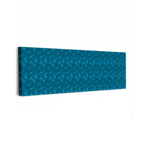 Vogels - Blauw - Levendig canvas 2cm klein 828 -z3d