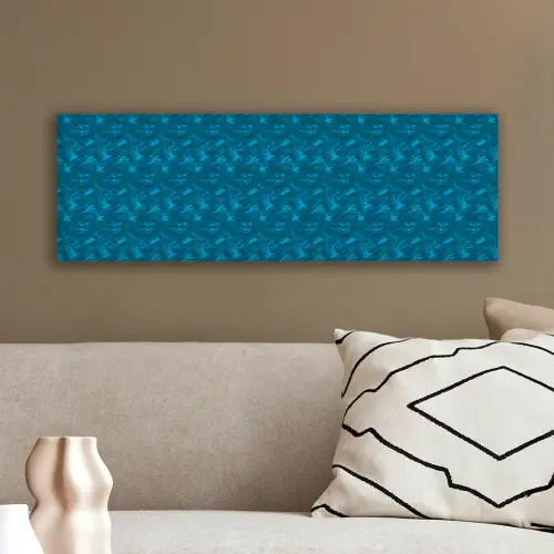 Vogels - Blauw - Levendig canvas 2cm klein 828 -sfeer3