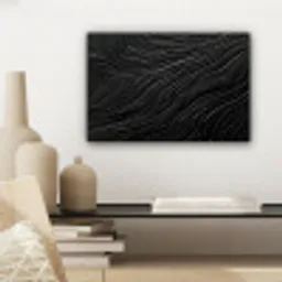Zwart - Abstract - Hout canvas 2cm klein -sfeer6
