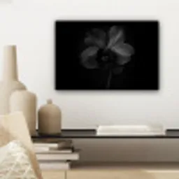 Zwart - Bloem - Orchidee canvas 2cm klein -sfeer6