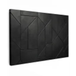 Zwart - Geometrisch - Tegeltjes canvas 2cm klein -z3d
