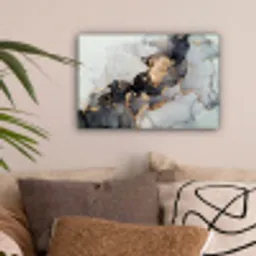 Zwart - Marmer - Luxe - Goud canvas 2cm klein -sfeer1