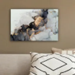 Zwart - Marmer - Luxe - Goud canvas 2cm klein -sfeer3