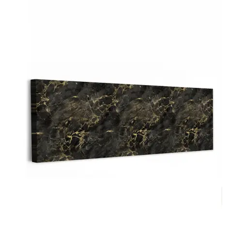 Zwart - Marmer - Goud - Nerf canvas 2cm klein 828 -z3d