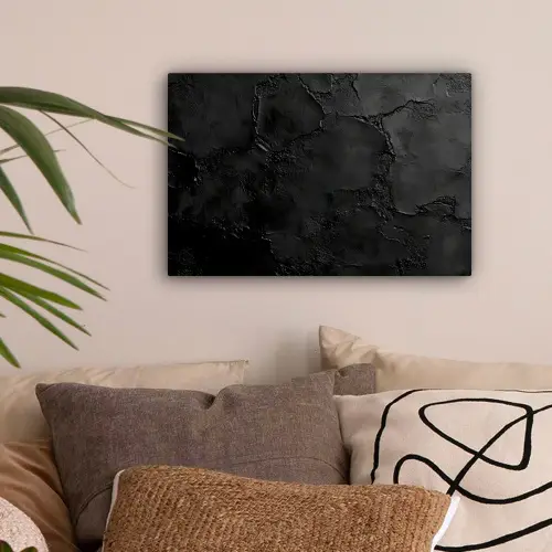 Zwart - Verf canvas 2cm klein -sfeer1