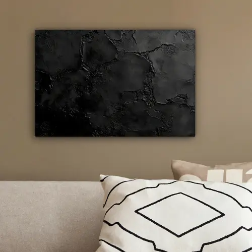Zwart - Verf canvas 2cm klein -sfeer3