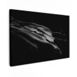 Zwart - Splash - Water canvas 2cm klein -z3d