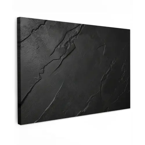 Zwart - Steen - Beton canvas 2cm klein -z3d