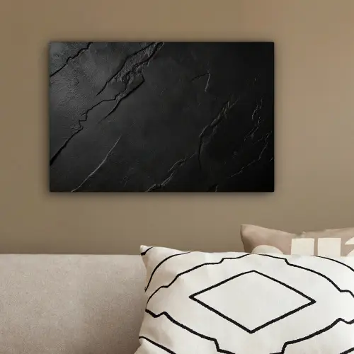 Zwart - Steen - Beton canvas 2cm klein -sfeer3